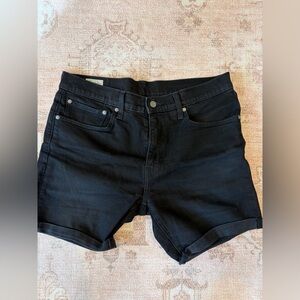 Levi's Black Jean Shorts for Men
